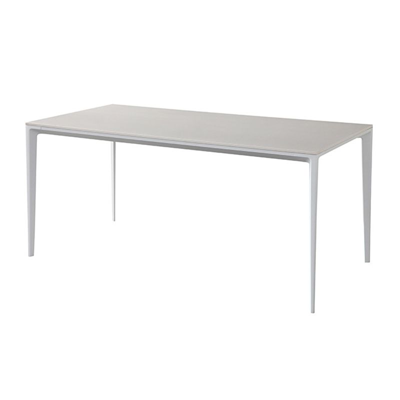 Modern Style Rectangle Table Set 1/2/4/5/6/7 Pieces Dining Set with Metal Legs