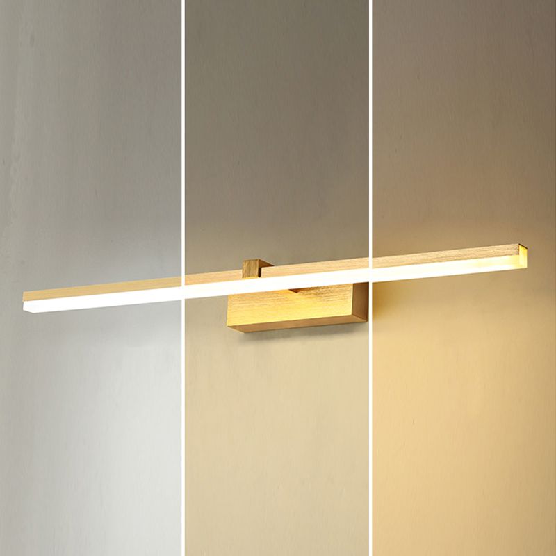 Nordic Style Aluminum Vanity Light Strip Shape Vanity Lamp for Shower Room