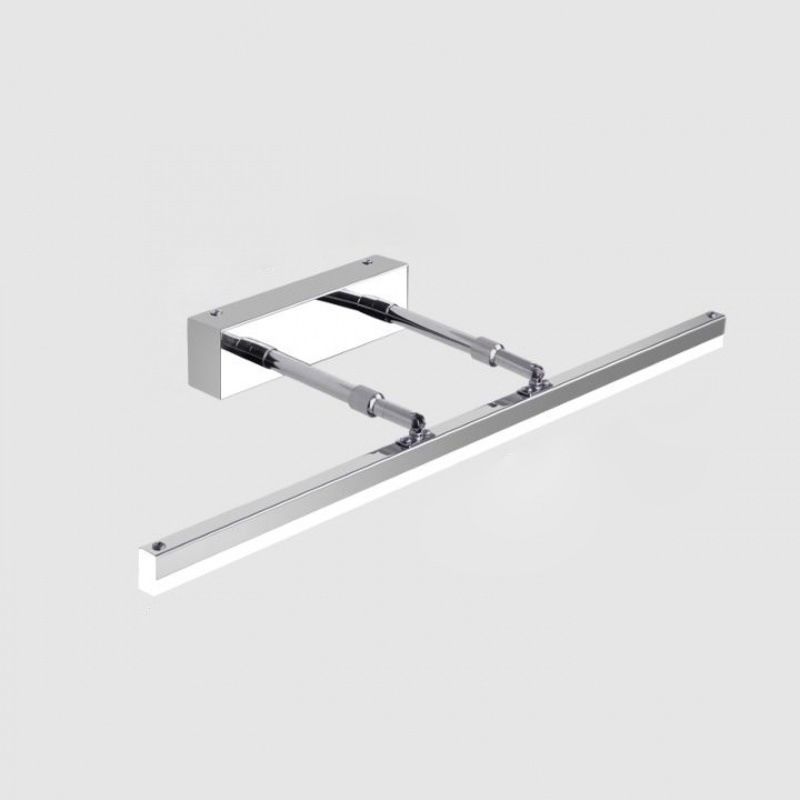 Metal Linear Shade Swing Arm Wall Light Modern 1 Head Wall Mount Fixture