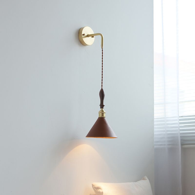 Modernism Wall Hanging Light Brown Sconce Lighting for Bedroom