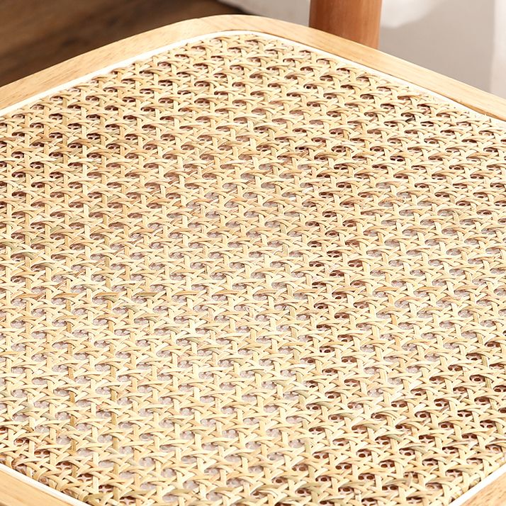 Sillas de comedor estilo moderno Sillas sin brazos con respaldo abierto y patas de madera