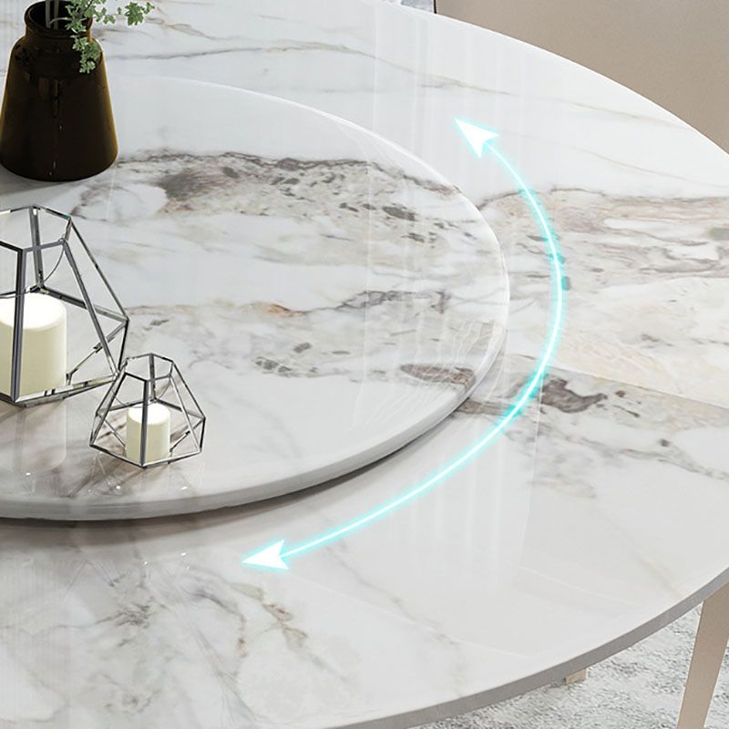 Rose Base Pedestal Casual Dining Table Traditional Luxury Round Dining Table