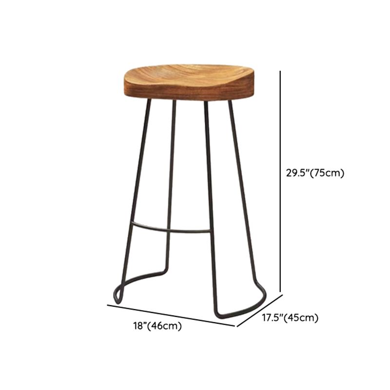 Industrial 1/2/6 Pieces Bar Table Set Wood Counter Table with High Stools
