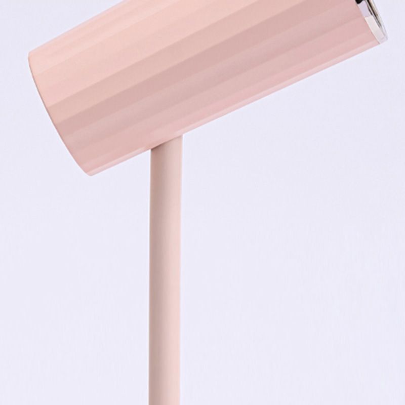 Lampada da tavolo tubolare ricaricabile Lampada da lettura a LED da comodino in plastica Macaron
