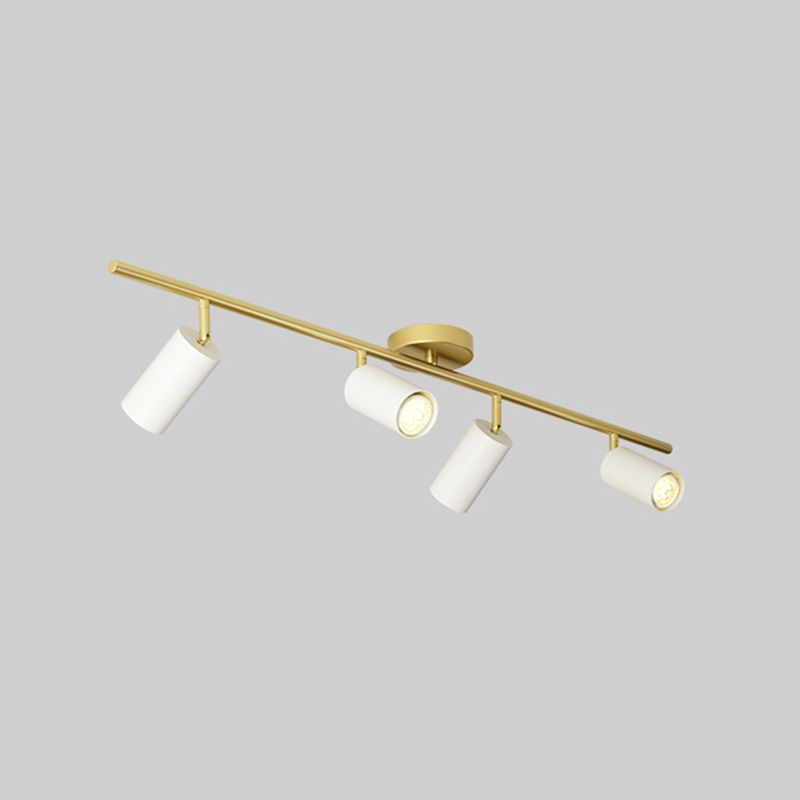 Metal Half Cylinder Flush Ceiling Light Modern Multi-Lights Flush Ceiling Light Fixtures