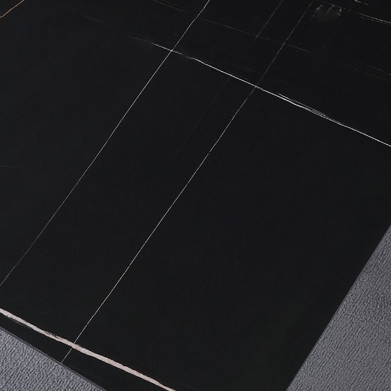 Rectangle 4 Legs Industrial Table Sintered Stone Fixed Table for Kitchen