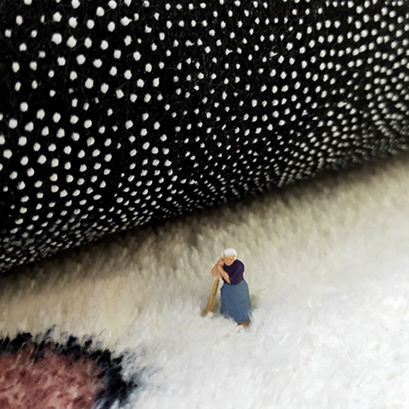 Dark Brown Modern Carpet Polyester Color Lump Carpet Washable Carpet for Drawing Room