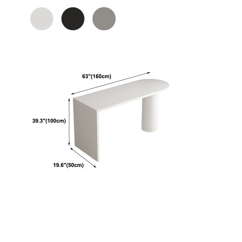 Solid Wood Modern Bar Table Rectangle Dining Table for Kitchen Living Room