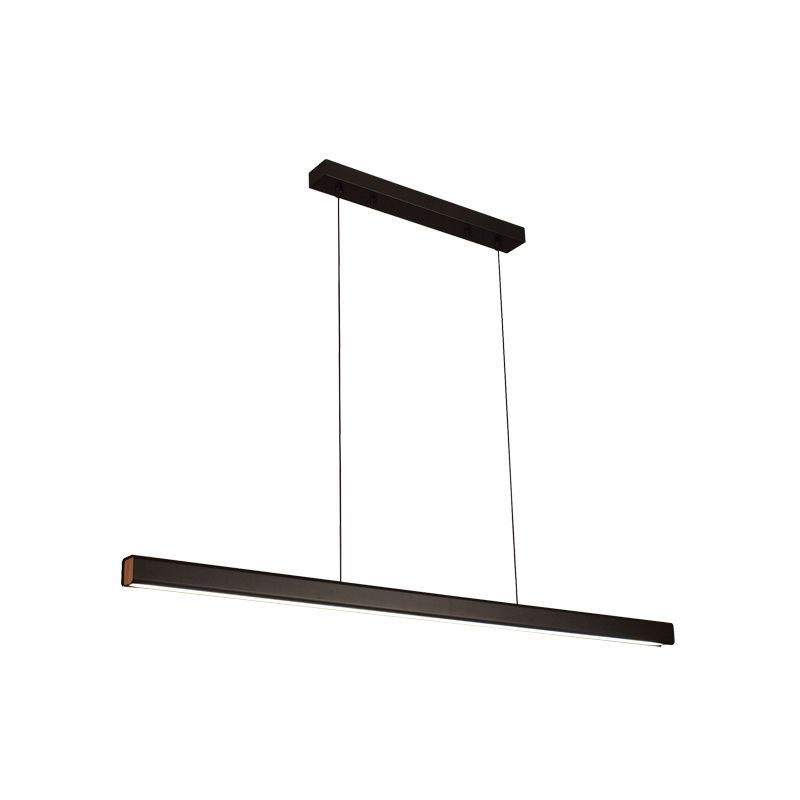 Zeitgenössische Küchenheize helle lineare Decke Anhänger Leuchtmetall 1 Licht