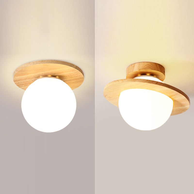 Plafond ombragé Fixture moderne Style moderne Couloir en bois Légère ébullition en Beige