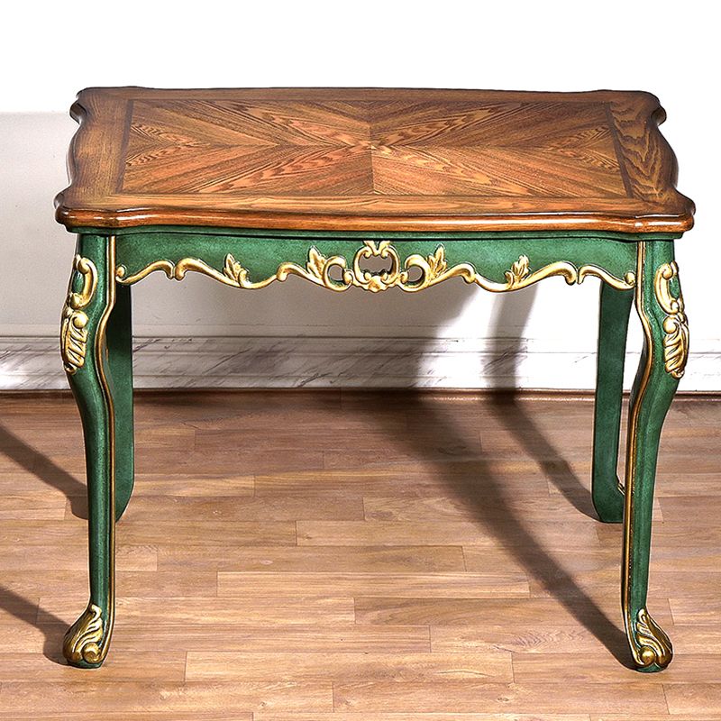 Solid Wood 4-foot Dining Table Midcentury Style Furniture for Indoor