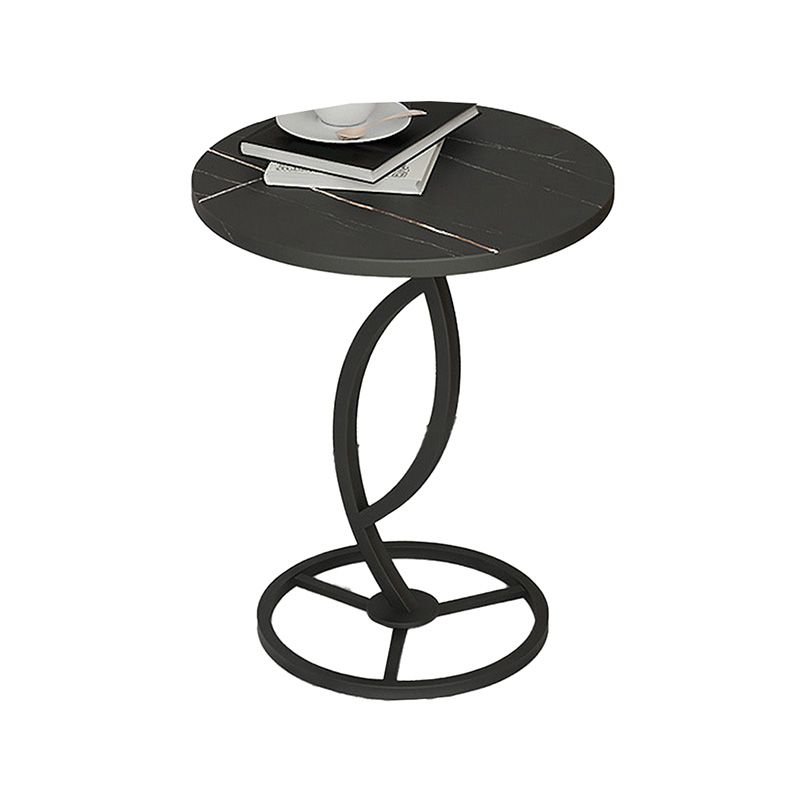 Round Pedestal End Table Minimalist Side End Table for Living Room