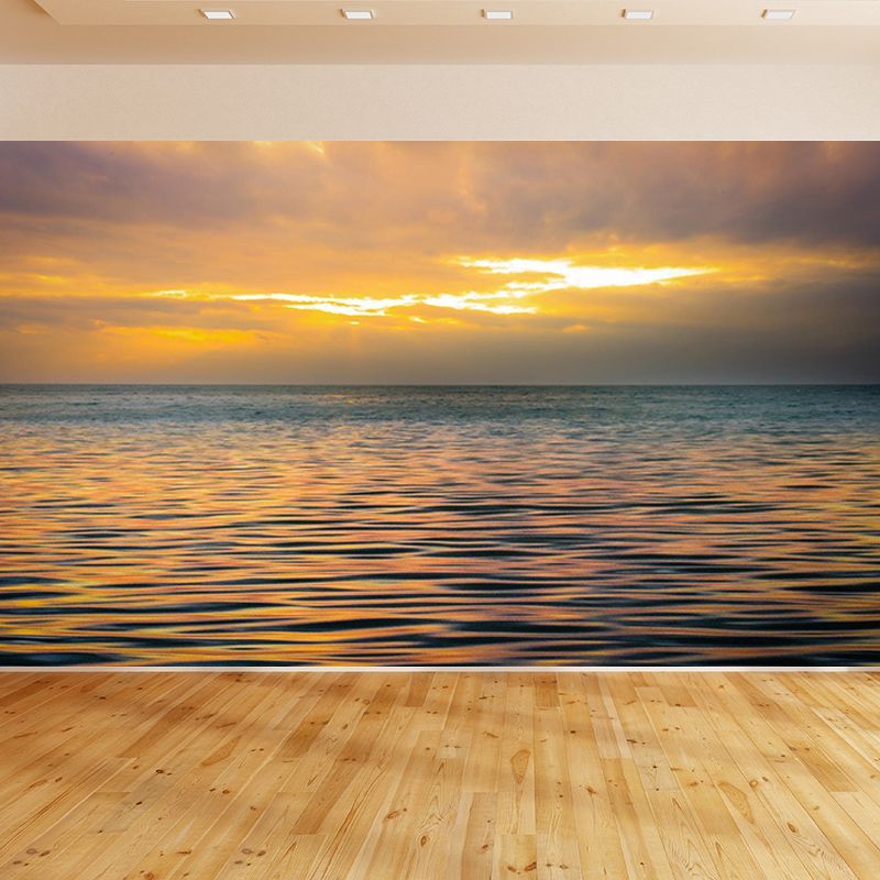 Modern Beach Environment Friendly Mural Wall Covering for Sleeping Room