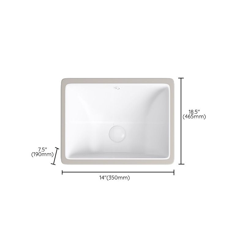 Modern Bathroom Sink Pop-Up Drain Porcelain Solid Color Oval-Shape Vessel Lavatory Sink