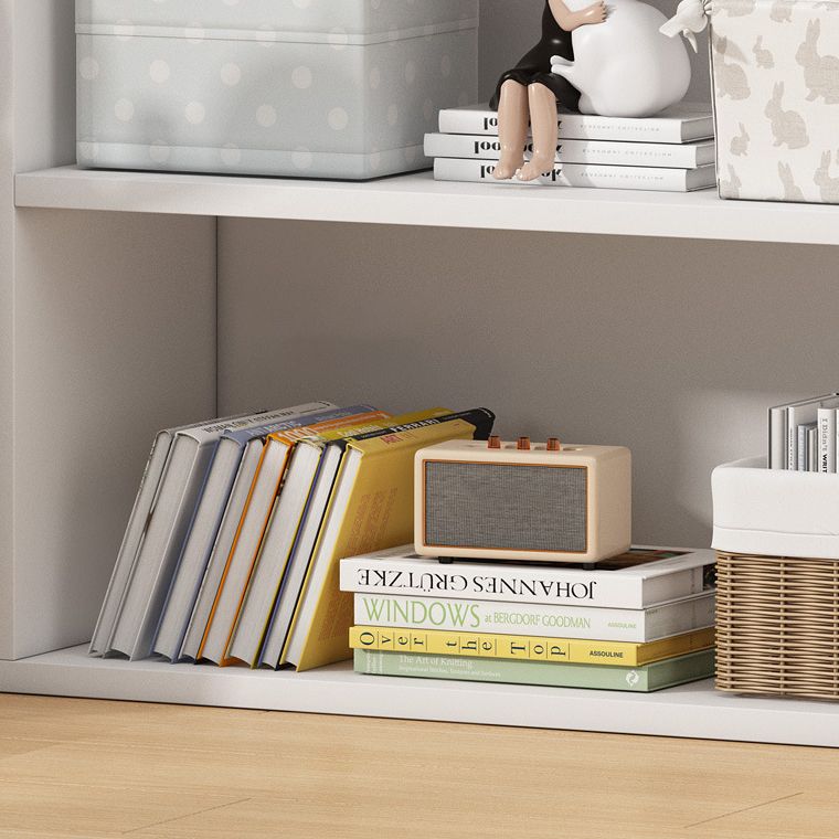 Scandinavian Artificial Wood Bookcase 9" Wide Home Standard Bookshelf