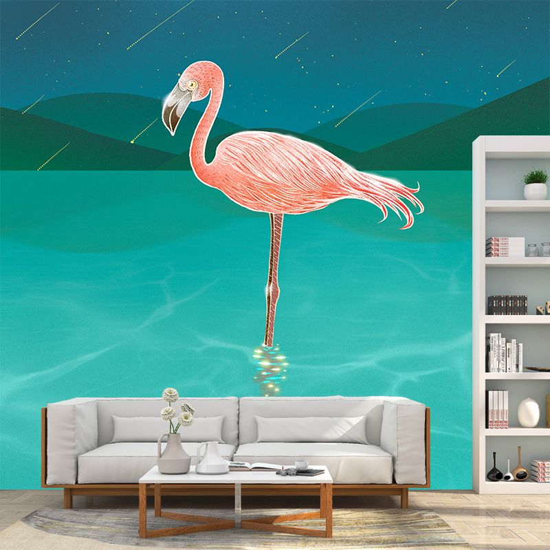 Washable Mural Wallpaper Animals Illustration Indoor Wall Mural