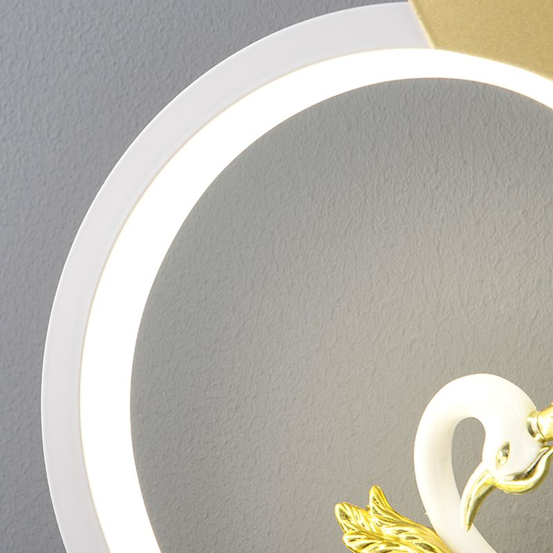 Nordic Style Heart Wall Mount Lighting Acrylic Wall Mounted Light Fixture for Bedroom