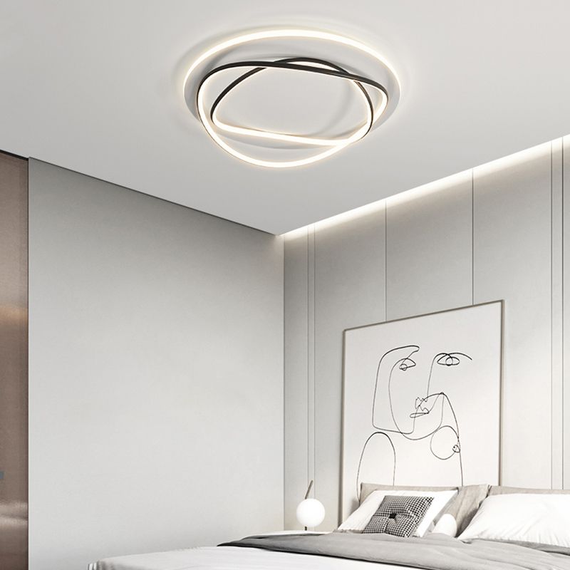 Luces de techo empotradas lineales modernas Luces empotradas de aluminio en blanco y negro