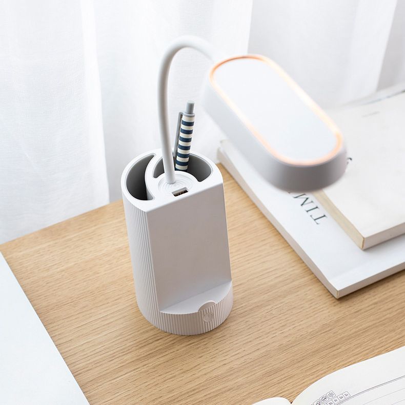 Lampe de table légère de table moderne avec port USB Plastique 1 lampe de table légère