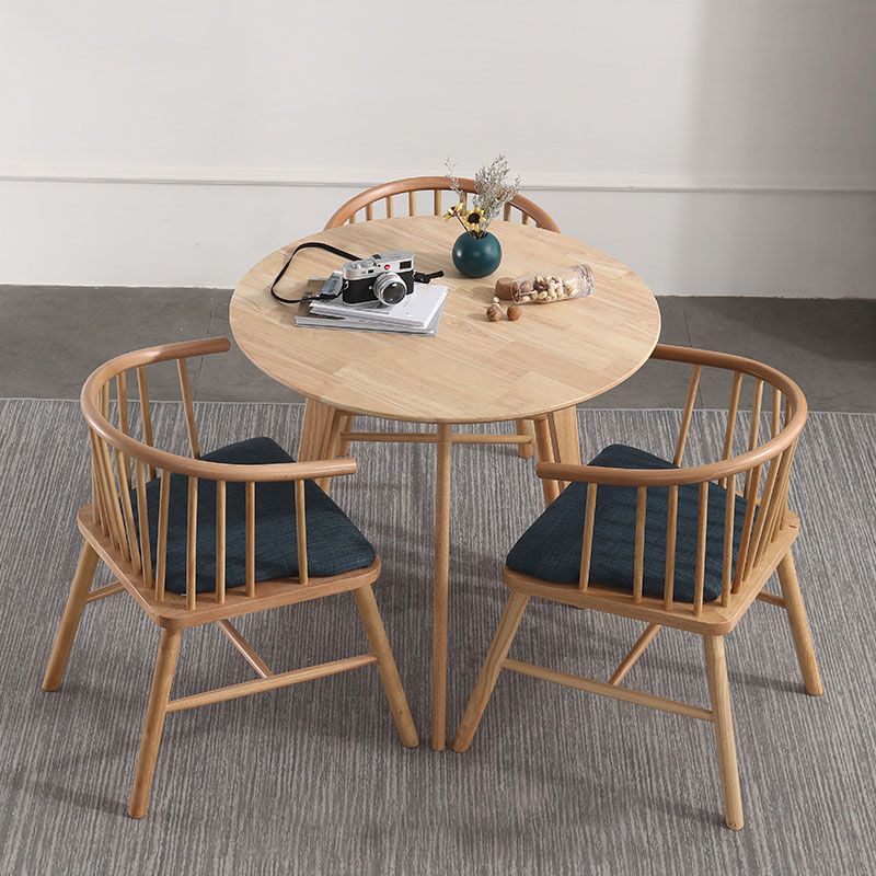Silla trasera Windsor de estilo moderno, sillones de comedor con patas de madera para cocina