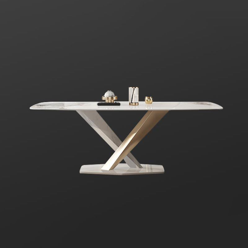 Glam Dinette Set with Faux Leather Chairs 1/2/5/6/7 Pieces Glossy White Dining Table Set