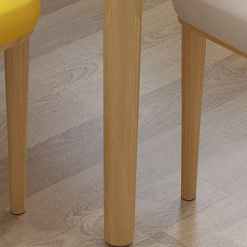 Modern Sintered Stone Table Set of 5/7 with Rectangle Table Dining Set with Leather Chairs