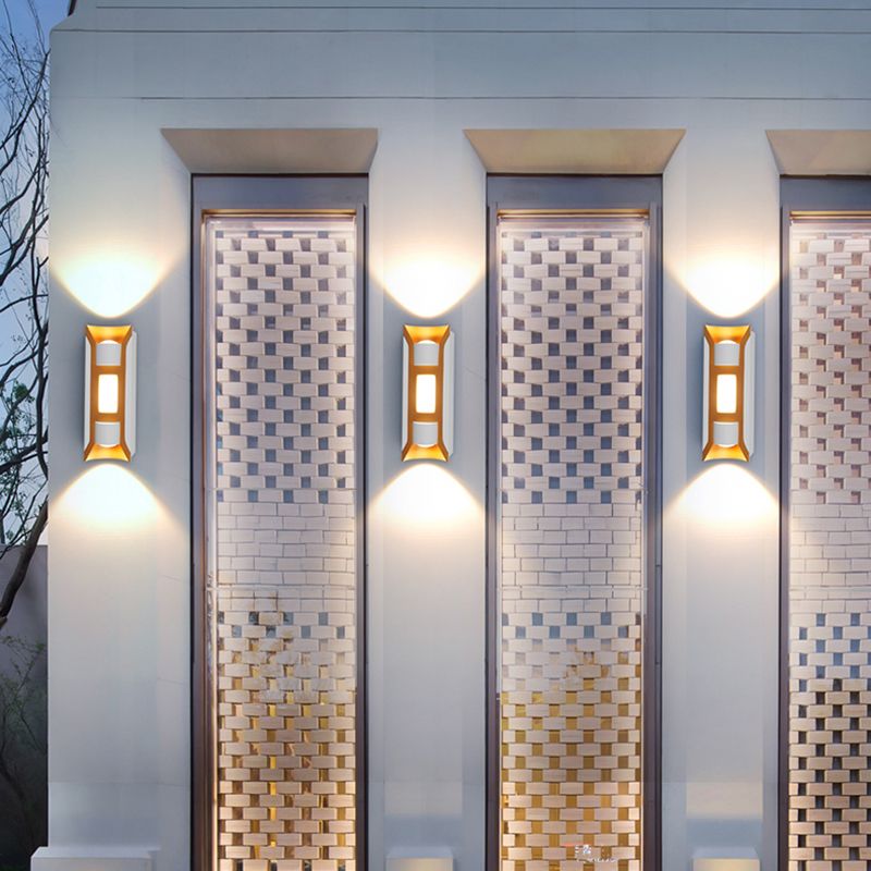 Square Shape Metal Wall Light Modern Style Multi Lights Wall Mount Light