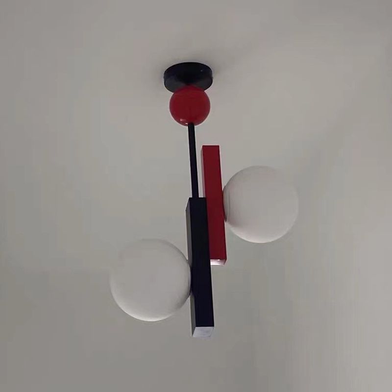 Pendentif en forme de globe coloré