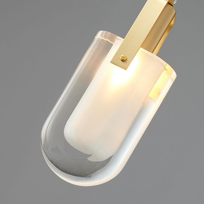 Geometric Suspension Pendant Modern Style Crystal 1 Light Down Lighting