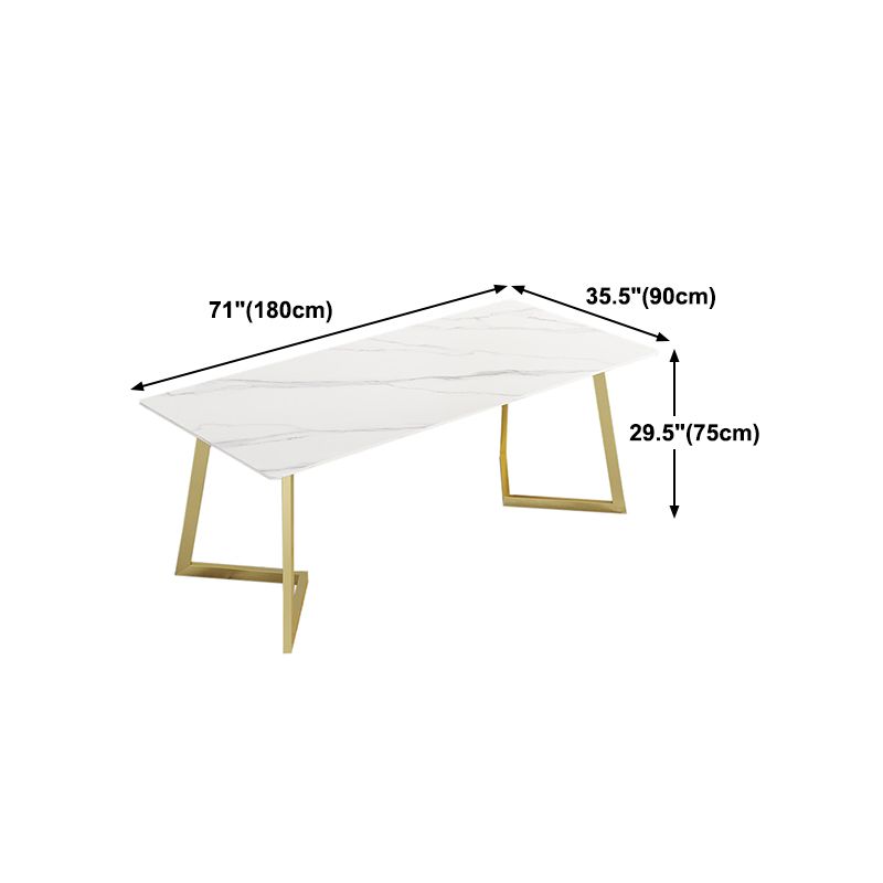 Rectangle Stone Dining Room Table Traditional Luxury Dinner Room Kitchen Table