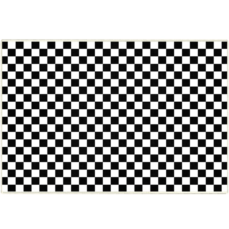 Contemporary Polyester Rug Novelty Geometric Print Carpet Non-Slip Area Rug for Living Room