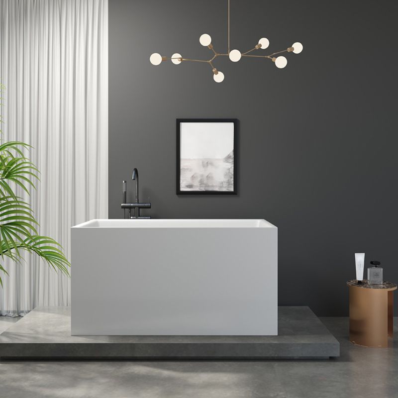 Modern Soaking Freestanding Bath Tub Acrylic Bathroom Bathtub in White