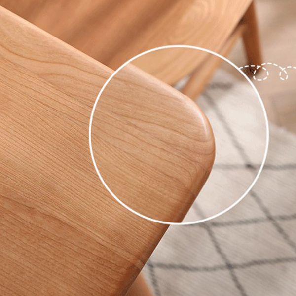 Mesa de comedor de 4 patas de estilo moderno, colección de comedor de madera maciza para interiores