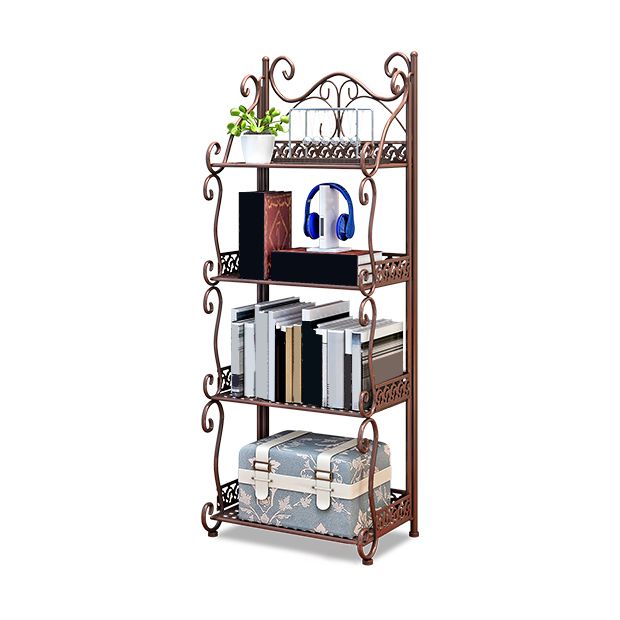 Metal Vertical Book Shelf Etagere Open Shelf Bookcase for Home