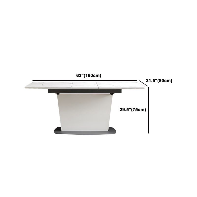 Stone Top Dining Table Set 1/4/5/7 Pieces Modern White Indoor Dinette Set