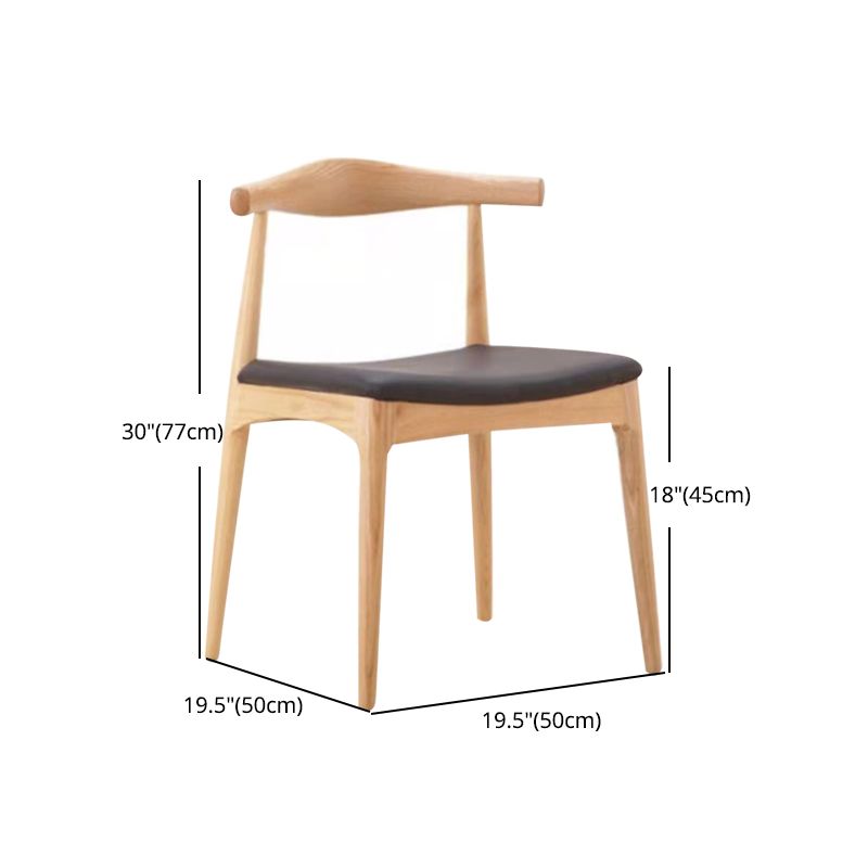 1/2/4/7 Pcs Wood Modern Dining Room Set with Round Table and Wood Chairs Dinette Set