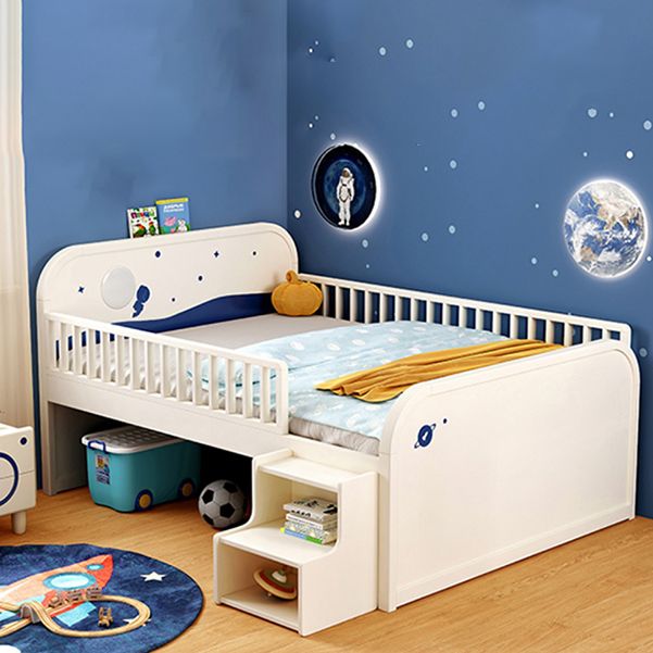 Solid Wood Nursery Bed Modern Wood Nursery Bed with Guardrails