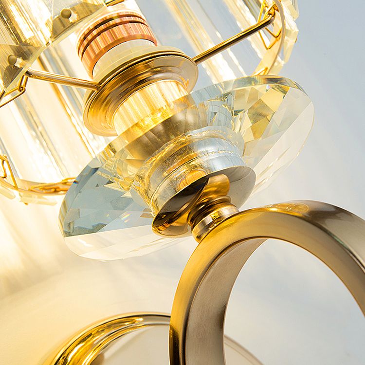 Luces de pared de cristal nórdicas modernas lámparas montadas en la pared de cilindro para sala de estar