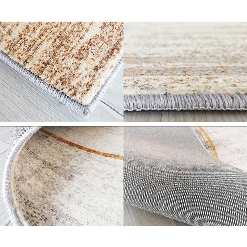 Trendy Living Room Rug Multi Colored Geometric Indoor Rug Synthetics Non-Slip Backing Pet Friendly Carpet