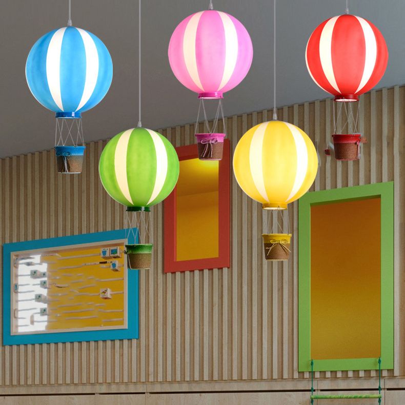 Hot Air Balloon Pendant Lighting 1-Light Kindergarten Ceiling Lamp(without doll)
