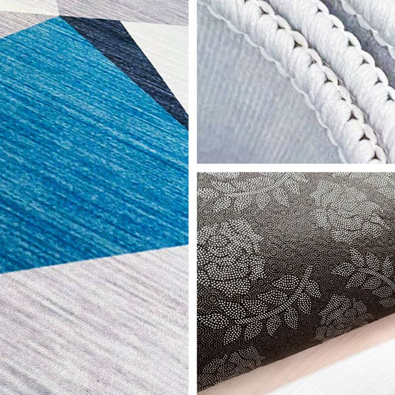 Leisure Area Rug Fancy Abstract Print Rug Washable Stain Resistant Carpet for Home Decor