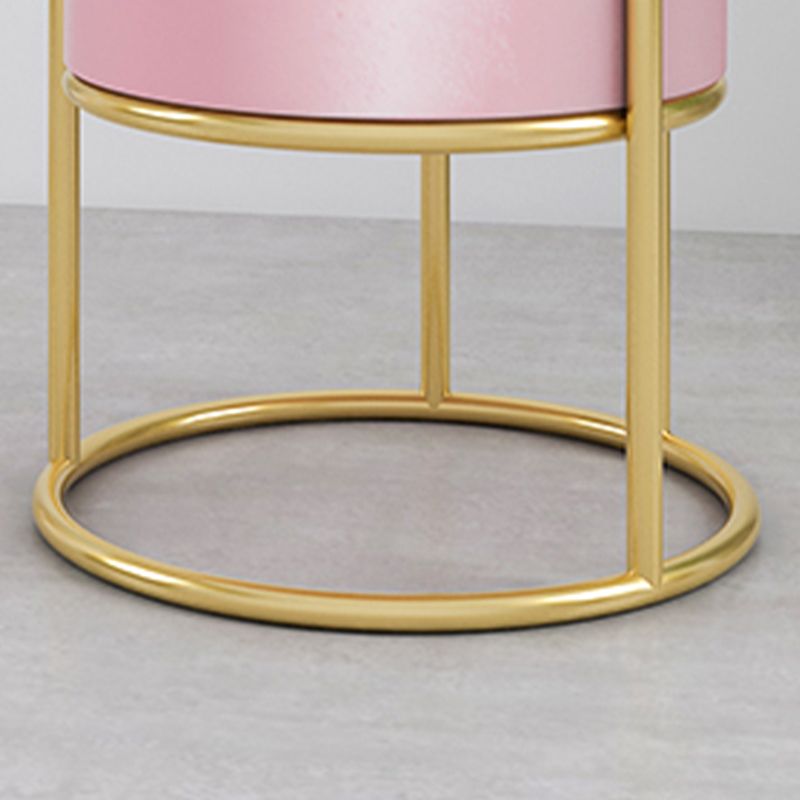 Glam Velvet Arm Dining Chairs Metal Dining Chair for Home Use