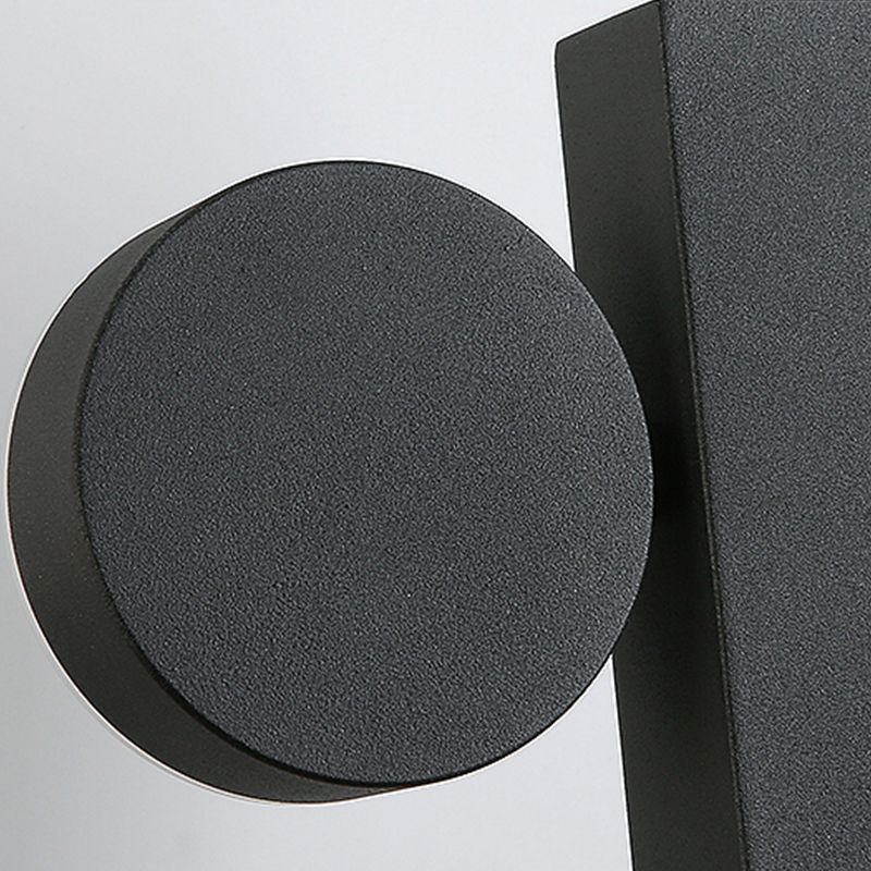 Modern Metal Rotatable Wall Light Geometric 8.5" High LED Wall Sconce for Living Room