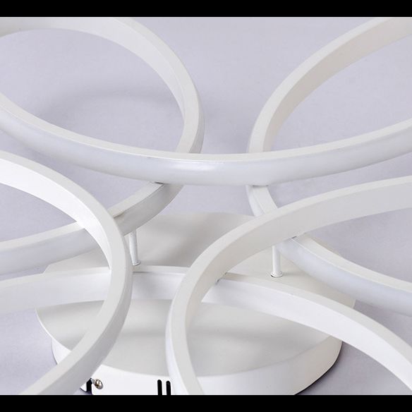 Blattform minimalistische LED LED LINE LICHT ALUMINUM zeitgenössischer Esszimmer Semi Flush Mount Lighting Fixture