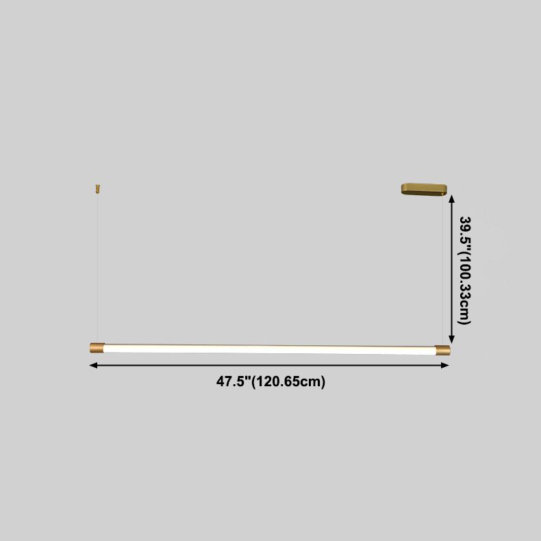 Linear Island Lighting Island Light Fixture Modern Pendant Light Acrylic