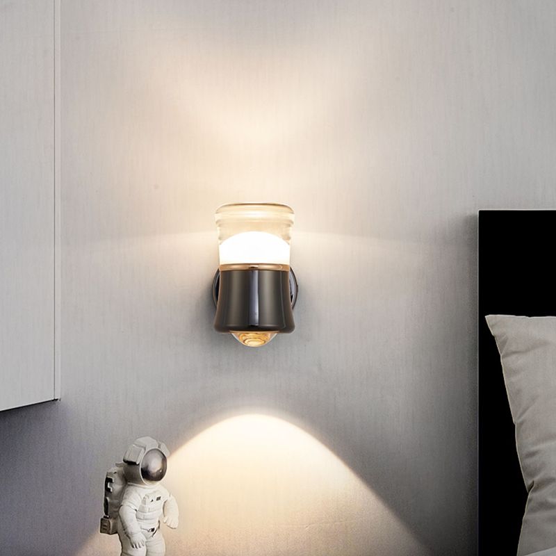 Modernism Wall Sconce Black Sconce Lighting with Metal for Bedroom