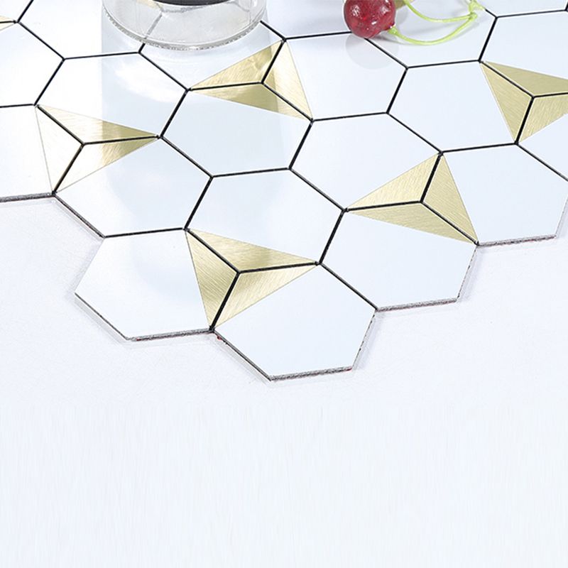 Kitchen Mosaic Tile Wallpaper Waterproof Peel and Stick Backsplash Tile