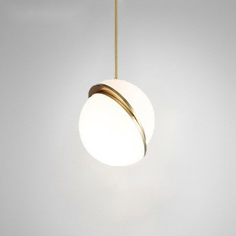 Acrylkugel zeitgenössischer einfacher einzelner Buld -Anhänger LED -Anhänger für Barstudienraum