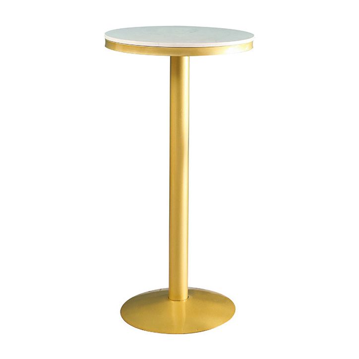 Glam Style Pub Table Round Bar Height Bar Table for Indoor Use