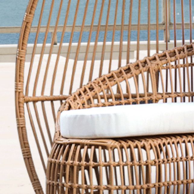 Metal Canopy Patio Daybed Contemporary UV Resistant Outdoor Patio Sofa